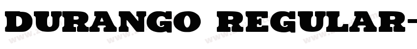 Durango Regular字体转换